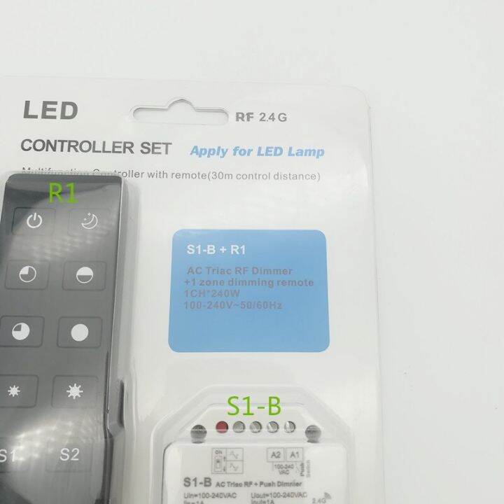 yingke-s1-b-led-triac-ใช้รีโมทคอนโทรลเลอร์กับรีโมท-r1-2-4ghz-อินพุตไร้สาย100-240v-ac-1a-100w-288w-สวิตช์หรี่ไฟแบบกด