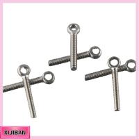 XIJIBAN 6PCS M6x40mm แหวนสกรูสำหรับยก 304สแตนเลสสตีล เงินสีเงิน สลักเกลียวเดือย ฮาร์ดแวร์สำหรับคลังสินค้า ทนทานสำหรับงานหนัก สลักเกลียวตา ที่ยึดสำหรับยึด