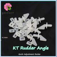 PAS 5/10Pcs ร้อน ไนลอน สี่หลุม สีขาว แตรควบคุม KT หางเสือมุม โยกปรับด่วน เครื่องบินรุ่น RC