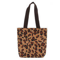 Womens Causal Leopard Handbags Canvas Causal Tote Open Pocket Interior Zipper Pocket Zebra Pattern Top-handle Bags