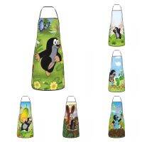 Cute Happy Mole Krtek Funny Apron Women Men Cartoon Little Maulwurf Adult Unisex Kitchen Chef Bib Tablier Cuisine Cooking Baking