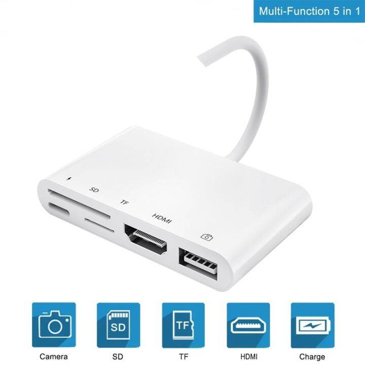 Lightning To HDMI Digtial AV Adapter,Iphone 14 To TV/Projector