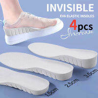 4ชิ้นที่มองไม่เห็นความสูงเพิ่ม Insoles EVA นุ่มน้ำหนักเบารองเท้าแต่เพียงผู้เดียว Pad สำหรับผู้ชายผู้หญิง ShoeHeel ยกฟุตโค้งสนับสนุนเบาะ