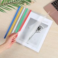 10PCS A4 Size Clear Plastic Paper File Book Document Folder Sliding Bar Report Covers for Display Organizer Binder School Office