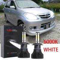 หลอดไฟหน้ารถยนต์ LED 6000K สีขาว แบบเปลี่ยน สําหรับ Toyota avanza 2011 2012 2013 2014 (1 คู่) เสียบและเล่น