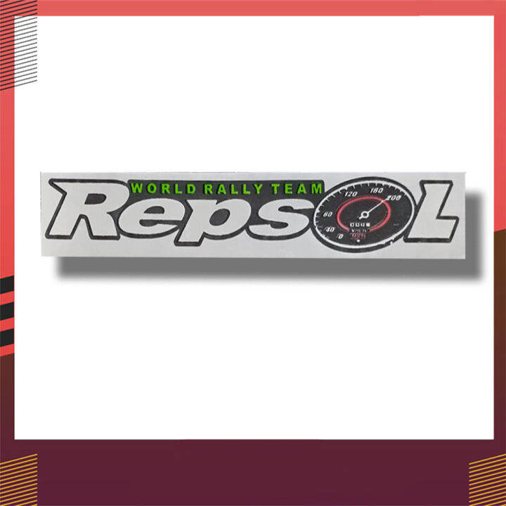 Stiker Vinyl Motor Logo REPSOL Stiker Motor Keren dan Bagus | Lazada ...