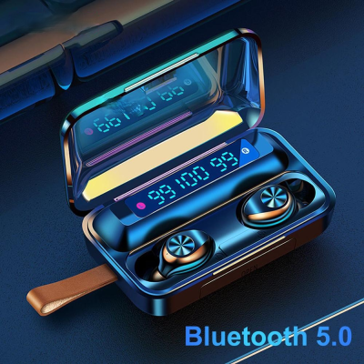 DODOCASE F9-10 Waterproof Earbuds Bluetooth 5.0 LED Display Touch Control 9D Stereo Earphones 2000mAh Charging Case For Phone