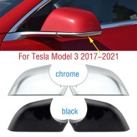 Specchietto Retrovisore Esterno Per Specchietto Laterale Coperchio Inferiore Coperchio Coperchio Guscio Cromato Nero Per Tesla Model 3 2017-2021