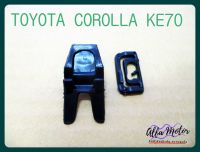 TOYOTA COROLLA KE70 FRONT WINDSHIELD CLIP LOCK &amp; GLASS CORNER CLIP SET "BLACK" #กิ๊บมุมกระจก + กิ๊บกระจกบังลมหน้า 1 คู่