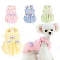 Pets Clothes Cartoon Print Princess Skirt Dress Corduroy Photograph Prop Sweet Dog Dress Lantern Skirt Dog Costume Puppy Clothes Dresses