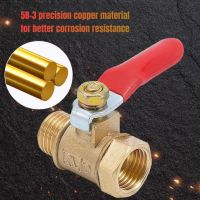 Brass Small Ball Valve 1/8 1/4 3/8 1/2 Male/Female Thread Brass Valve Connector Joint Copper Pipe Fitting Coupler Adapter