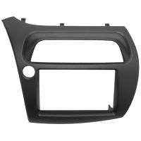 For Honda Civic Double Din Fascia Radio Dvd Stereo Cd Panel Dash Mounting Installation Trim Kit Face Frame Bezel with Wire Harness