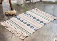 60X90CM Nordic Style Floor Rug Carpet Home Decoration Handmade Cotton With Tassels Carpet Bedroom Rug High Quality INS Rugs