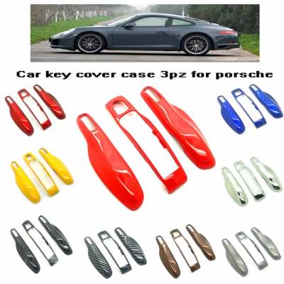 เคส3PZ กุญแจอัจฉริยะขนาดกลาง + ฝาปิดเชลล์เคสสำหรับ Porsche Boxster รถรุ่น Cayenne Panamera Macan Cayman 911 918 996 997 991