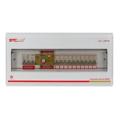 ตู้คอนซูมเมอร์ยูนิต+ MAIN RCBO SAFE-T-CUT 10 ช่อง 50A [มีเก็บเงินปลายทาง]