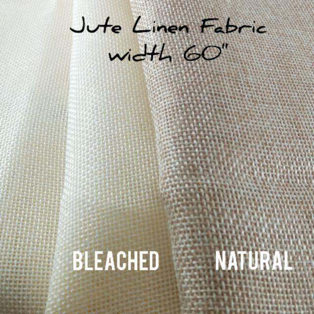Jute Linen Fabric Natural and Bleached 60 width Lazada PH