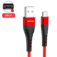 สายไมโคร USB ข้อมูล ZF Vothoon 3A ไมโครชาร์จที่รวดเร็ว USB สายสำหรับซัมซุงนาฬิกาข้อมืออัจฉริยะแอนดรอยด์ Xiaomi Huawei โทรศัพท์มือถือสายสายชาร์จแบตเตอรี่