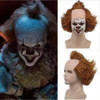 USNGS Pennywise วิกผมหยิกหัวล้าน Stephen Kings It กางเกงขาสั้นแบบสั้น วิกโจ๊กเกอร์ตัวตลก ตลกๆ อุปกรณ์ประกอบฉาก วิกผมคอสเพลย์ฮาโลวีน