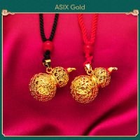 ASIX GOLD สร้อยคอจี้ทองคำแท้ จี้น้ำเต้าทองคำแท้ ทองคำ 24K ไม่มีการใส่ร้ายป้ายสี ไม่มีการลอก รับประกันคุณภาพ ปกป้องความมั่งคั่งและเป็นมงคล