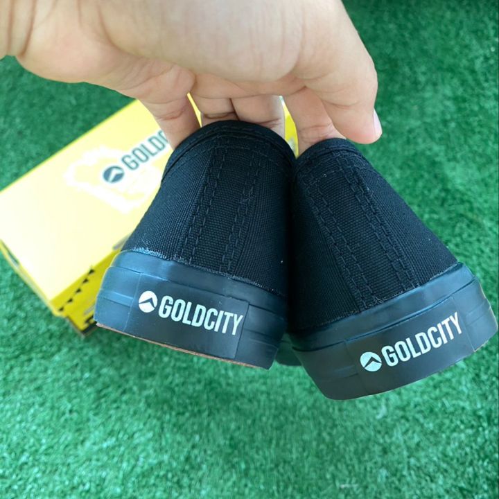 รองเท้าผ้าใบgoldcity-สีดดำ-ดำ-รหัส1207