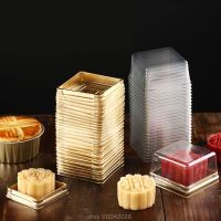 50 Pcs Mini Square Moon Cake Container Packaging Box Holder Wedding Party Favor Boxes 50g Mooncake Egg-Yolk Box N23 20 Dropship