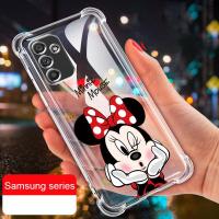 เคสซิลิโคนใสรูปมินนี่ A04 A04e A04s A24สำหรับ Samsung Galaxy A54 A34ขนาด5กรัมทำจากซิลิกอนที่ทนทานต่อการตก