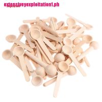 【EPPH】50PCS Handmade small wooden spoon mini wooden spoon coffee spoon