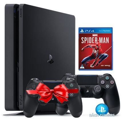 Trả góp 0%máy ps4 slim 1tb cuh 2218 + tay cầm và game hot spiderman - ảnh sản phẩm 1