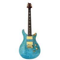 PRS Custom 24 Blue Burst กีตาร์ไฟฟ้าขนาดเล็ก Double Shake Vibrato ระบบทำจากพีช Blossom Heart ไม้เนื้อแข็ง,