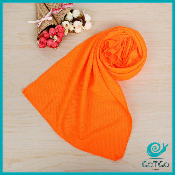 gotgo-ผ้าขนหนูกีฬา-ผ้าเย็นซับเหงื่อ-ผ้าออกกำลังกาย-พร้อมส่ง-sports-towel-มีสินค้าพร้อมส่ง