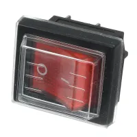 ;[-[; 1PC 36X29mm 250V SPST 4 Pin Waterproof Boat Rocker Switch For Industrial Vacuum Cleaners With Waterproof Cover