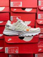 Hot Sale [Original] ΝΙΚΕ 0ff White x Prest0- 2.0 R Mesh Breathable Comfortable Running Shoes Mens and Womens Sports Shoes Beige White {Free Shipping}