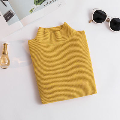 2021 New Spring Autumn Winter Turtleneck Sweaters Long Sleeve Pullovers Slim-fit Korean Sweater Short Tight Clothes lady Casual
