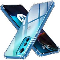 Tebal Jelas Aman Kejutan Kes Efon Silikon untuk Motorola Moto Edge 30 20 Lite Edge 30 Neo 30 Pro Perlindungan A Kes Belakang