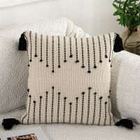 Geometric cushion cover Tassels pillow cover Woven Thick Rug Cushion cover For Home decoration Sofa Bed 45x45cm30x50cm