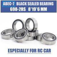 【hot】☁๑  698RS 10PCS 8x19x6 mm ABEC-7 Hobby Electric Car Truck 698 2RS Bearings 698-2RS Sealed