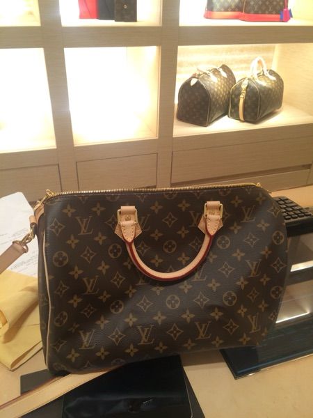 Lv counter purchasing pillow bag speedy 25/30/35 shoulder strap slung old  checkerboard handbag.