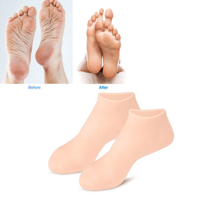 ถุงเท้าสำหรับใช้ในครัวเรือนถุงเท้าซิลิโคน Ripstop ถุงเท้าให้ความชุ่มชื้นถุงเท้าดูแลมือถุงเท้าถุงเท้าดูแลเท้า