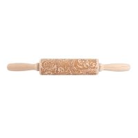 Pattern Printing Rolling Pin Engraving Embossed Biscuit Dough Stick Kneading Tool Cake Dough Engraved Roller Bread  Cake Cookie Accessories