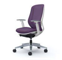 OKAMURA เก้าอี้รุ่น SYLPHY, ALUMINIUM BASE, WITH 3D ARMREST, PURPLE เก้าอี้ทำงาน เก้าอี้สำนักงาน Ergonomic Chair