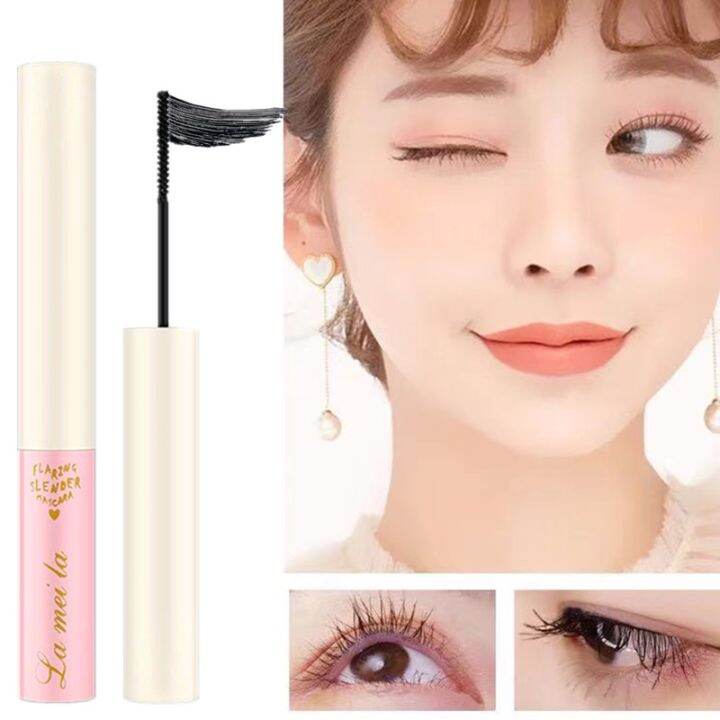 lameila-mascara-มาสคาร่ากันน้ำ-ติดทนนาน-ขนตายาว-ไม่หลุดร่วงง่าย-หัวแปรงยาว-และบางเป็นธรรมชาติ