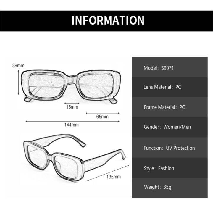 กรอบขนาดเล็กของผู้หญิง-uv400แว่นตานิรภัยแว่นกันแดดพังก์ฤดูร้อนทรงสี่เหลี่ยม