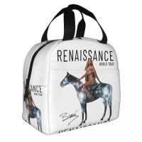 ☌ Beyonce Renaissance Tour 2023 Merch Lunch Bag Portable Insulated Canvas Cooler Music Concert Thermal Food Picnic Work Lunch Box