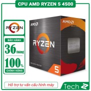 CPU AMD Ryzen 5 4500 3.6 GHz turbo upto 4.1GHz 11MB 6 Cores, 12 Threads