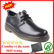 Giày Da Nam AROTI Dáng Boot Chất Da Đẹp Cao Cấp Chống Thấm Nước