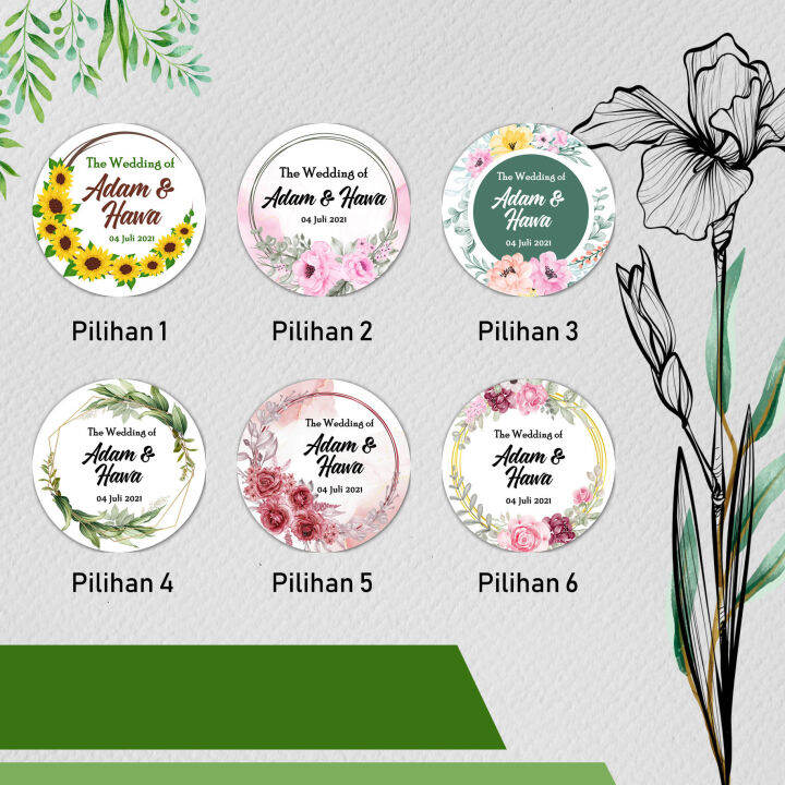 150 pcs // Stiker ucapan terima kasih // stiker wedding // stiker thank you Lazada Indonesia