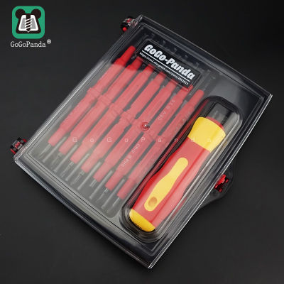 Free Shipping 14 IN 1 Magnetic Screwdriver Set Multi-Purpose Screw Driver For Family Commonly Used Tools 2028