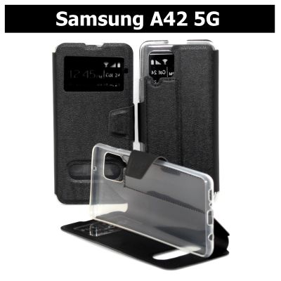 เคส Samsung A42 5G - เคสฝาพับ ซัมซุง โชว์เบอร์ ตั้งได้