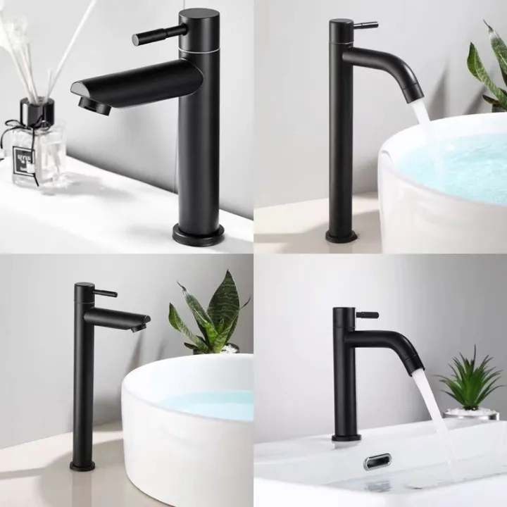 Matte Black Stainless Lavatory Faucet (Different Designs)zOA | Lazada PH