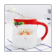 400Ml Mug Cartoon Cute Kawaii Christmas Mug 3D Ceramic Cup Milk Coffee Water Cup Mug